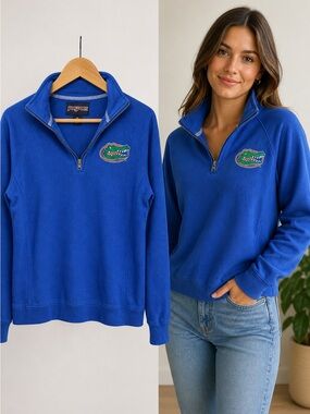 Jansport | Blue Florida Gators Quarter Zip Pullover | Cotton Blend | Size M